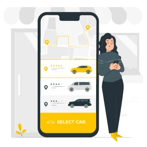 طراحی اپلیکیشن تاکسی بانوان