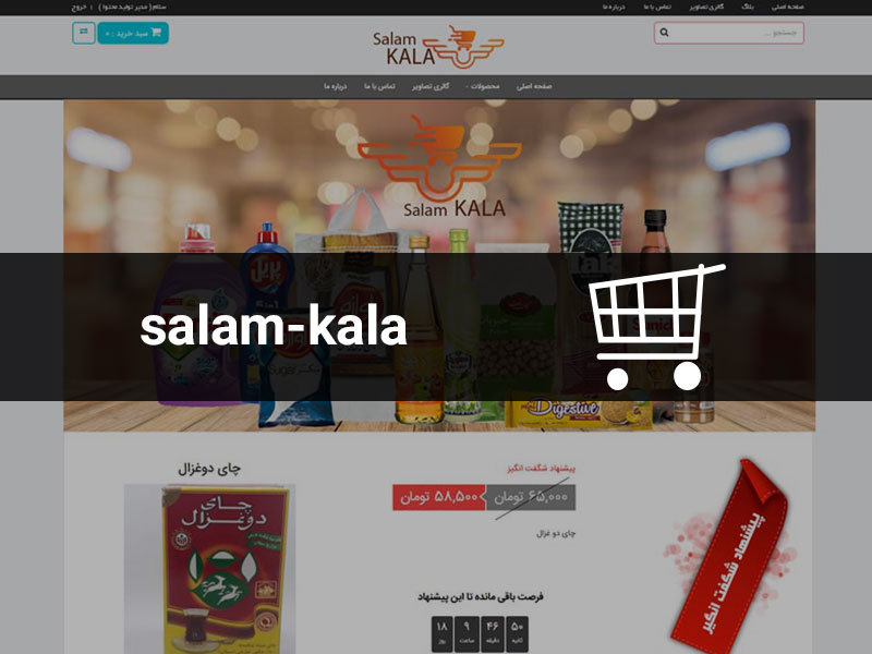 طراحی سایت فروشگاهی سلام کالا